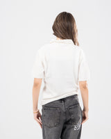 KNIT POLO WHITE
